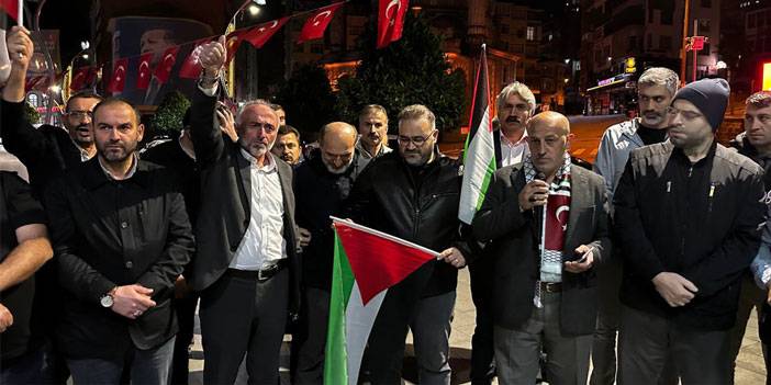 İsrail’in Gazze’ye Saldırıları Rize’de Protesto Edildi