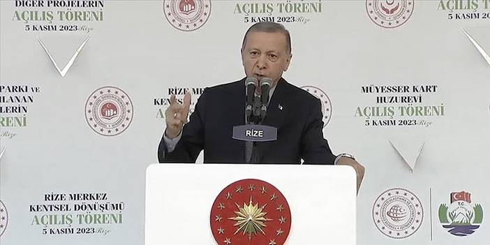 Cumhurbaşkanı Erdoğan, Rize'de Toplu Açılış Töreninde Hemşehrilerine Hitap Etti