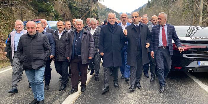 Rize'de HES Tepkisi