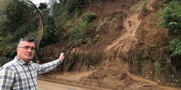 Rize’deki bu mahallenin sakinleri gün geçtikçe büyüyen heyelana çözüm arıyor